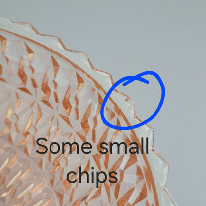 Jeannette HOLIDAY PINK Round Serving Bowl, c.1940-60s USA