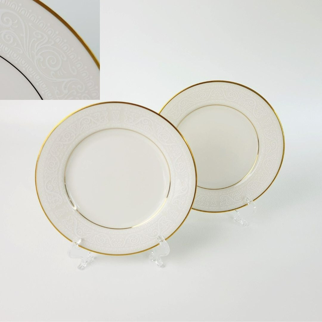 Noritake "Tulane" Bread Plate, Set of 2, c.1970s Japan