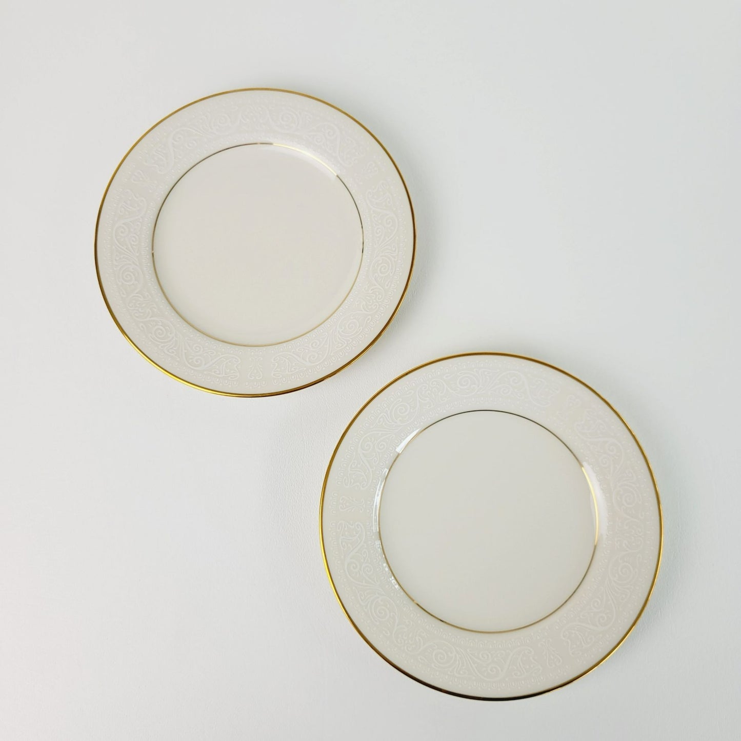 Noritake "Tulane" Bread Plate, Set of 2, c.1970s Japan