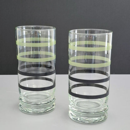 Pfaltzgraff "Sphere" Glass Tumbler Set of 2, c.2001-07