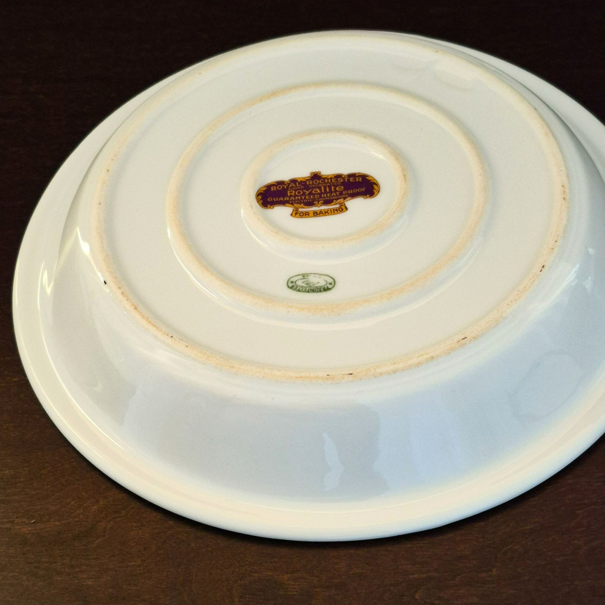 Royal Rochester "Golden Pheasant" 9" Pie Baking Plate, USA Made