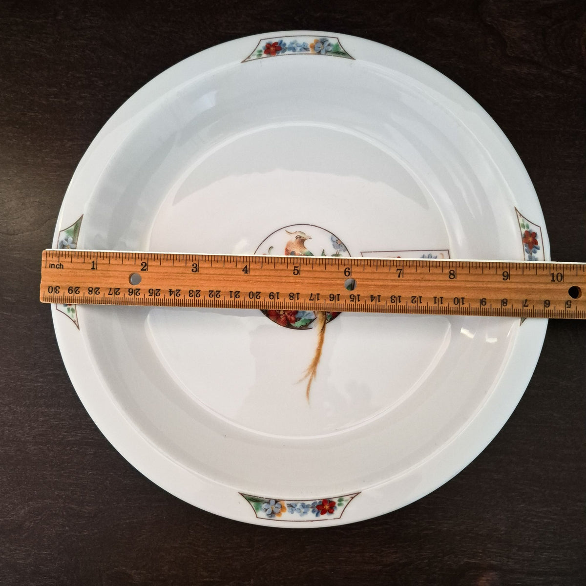 Royal Rochester "Golden Pheasant" 9" Pie Baking Plate, USA Made