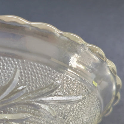 Anchor Hocking Sandwich Clear 8" Oval Serving Bowl, c.1940-60 USA