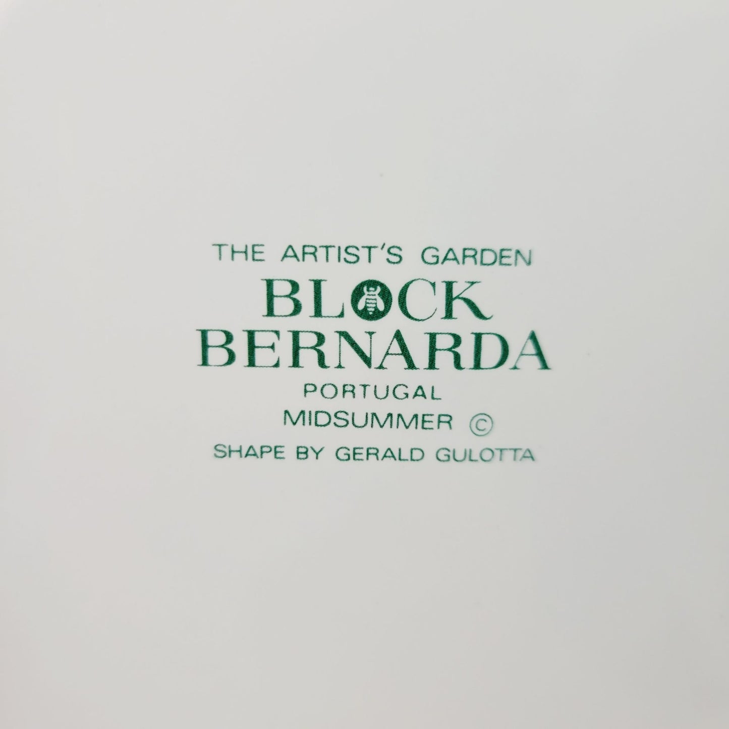 Block Bernarda 12" Round Serving Platter, Artist's Garden Midsummer Watercolor