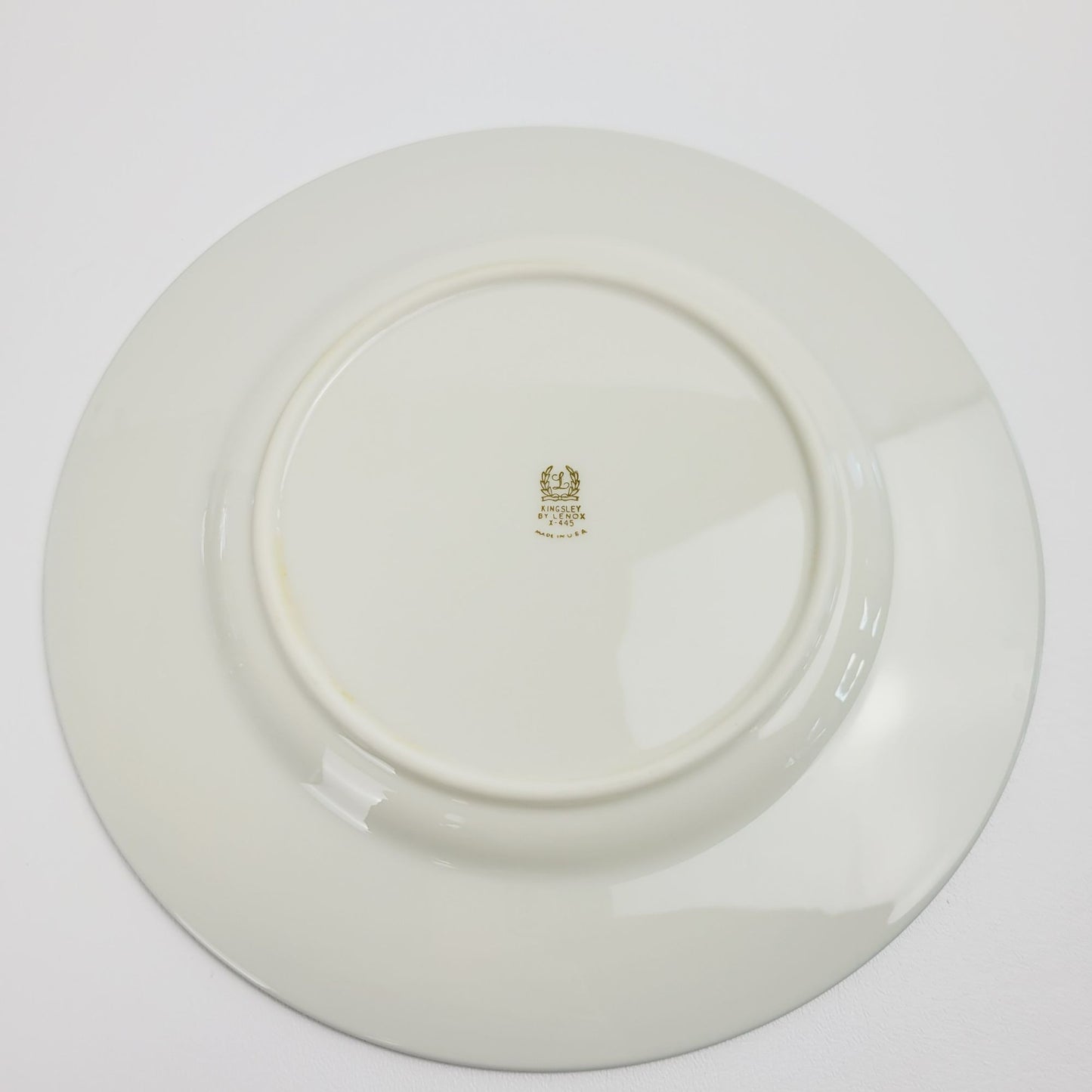 Lenox Kingsley Dinner Plate, Platinum Trim, c.1954-79 USA