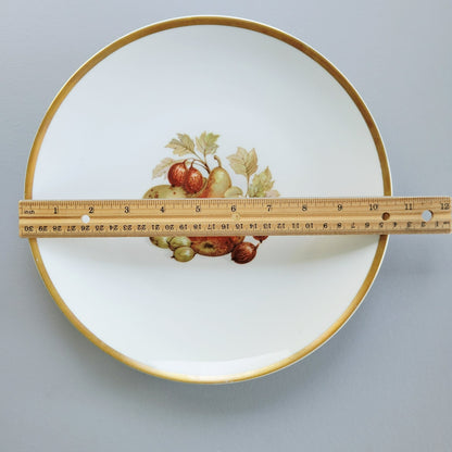 PM Jaeger & Co. Harvest Dinner Plate, Pear & Figs, c.1950-60 Bavaria Germany