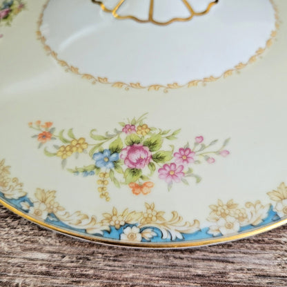 Noritake Rose China RO1 Covered Serving Bowl, c.1945-48 Occupied Japan