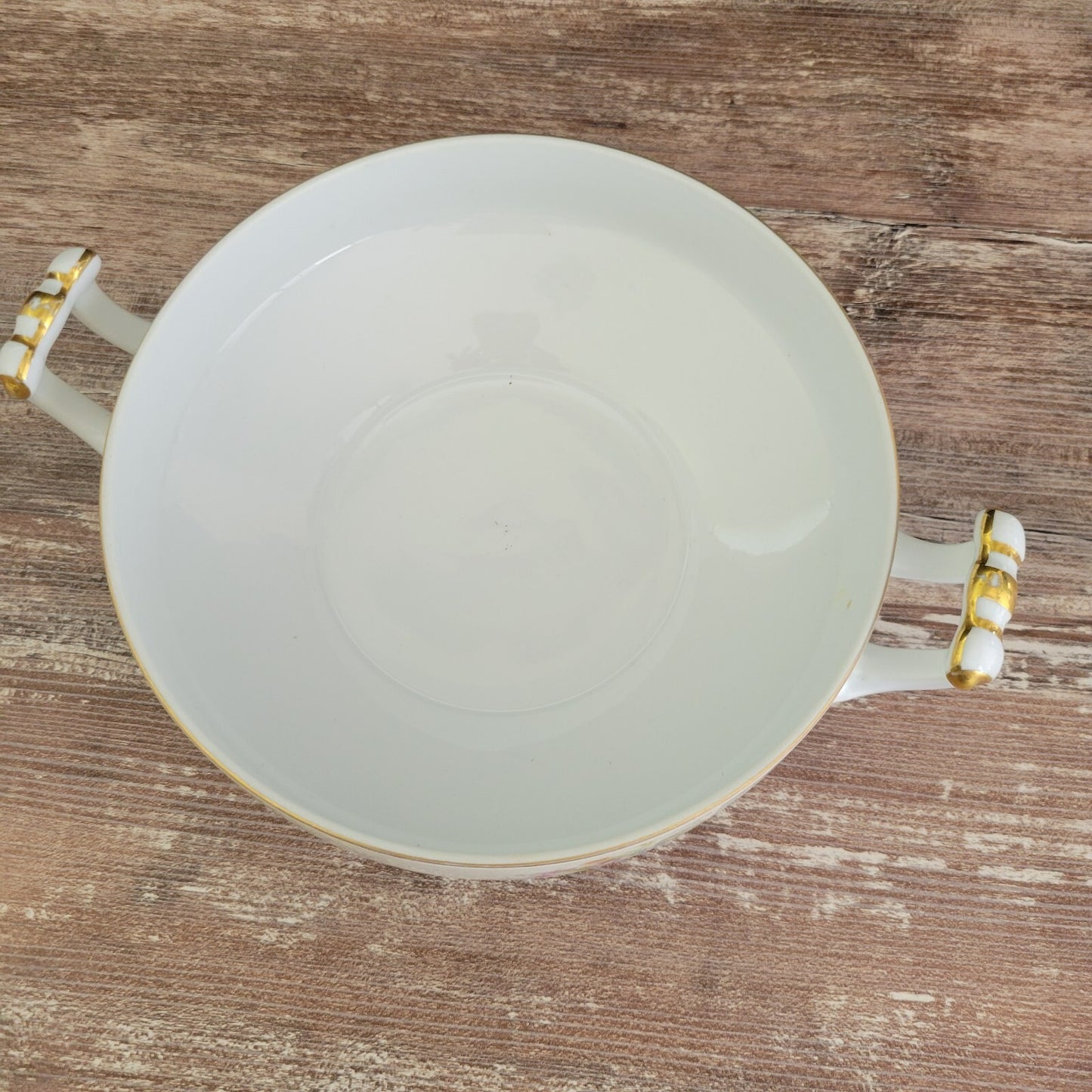 Noritake Rose China RO1 Covered Serving Bowl, c.1945-48 Occupied Japan