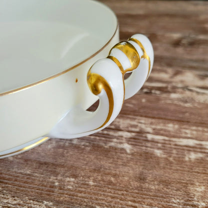 Noritake Rose China RO1 Covered Serving Bowl, c.1945-48 Occupied Japan