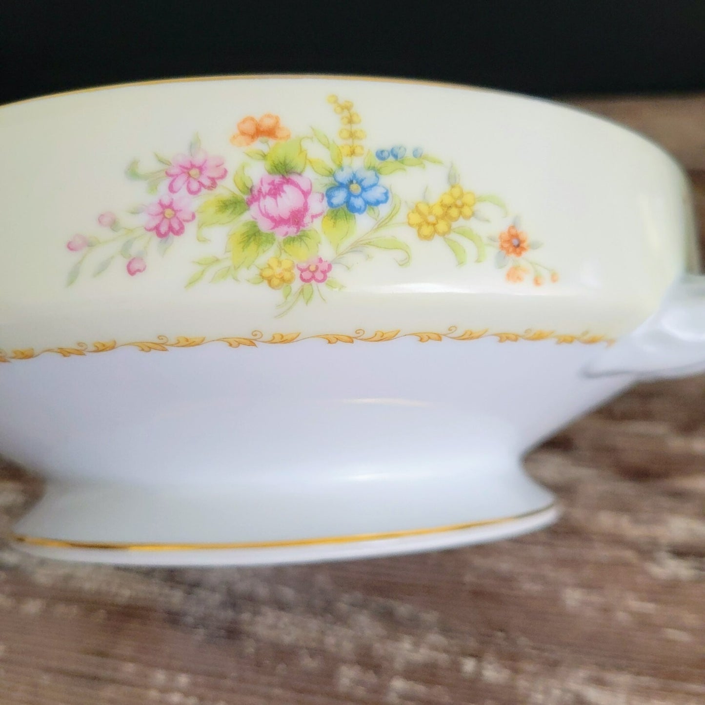 Noritake Rose China RO1 Covered Serving Bowl, c.1945-48 Occupied Japan