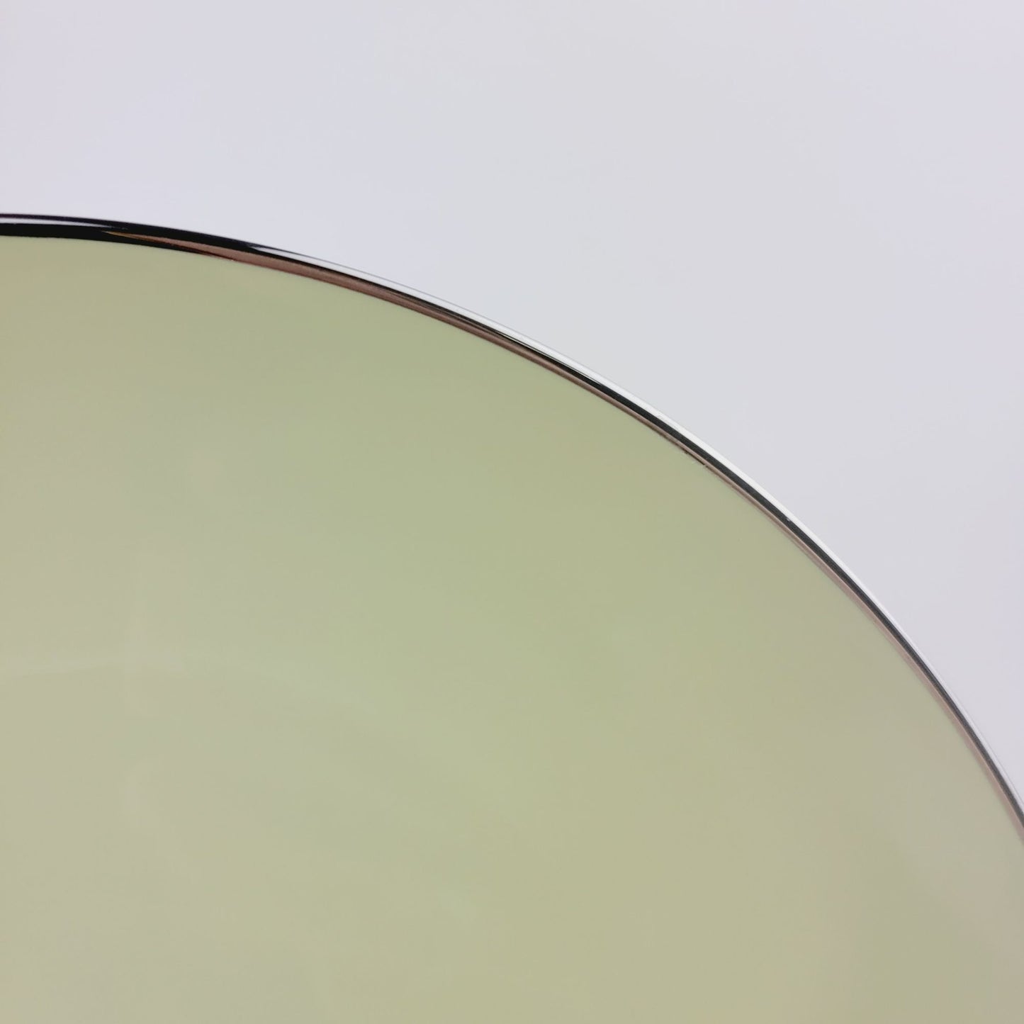 Franciscan Willow Green Dinner Plate, Platinum Trim Coupe Shape, c.1953 USA