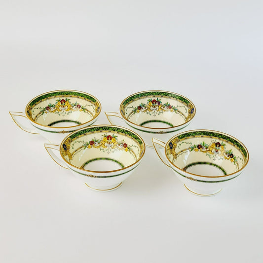 Minton Windsor Teacup Set of 4, c.1923-50 England