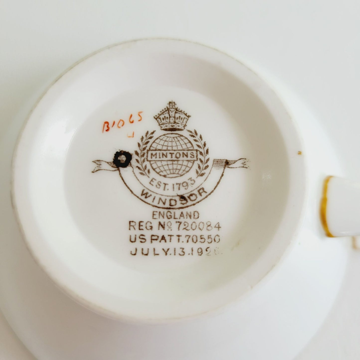 Minton Windsor Teacup Set of 4, c.1923-50 England