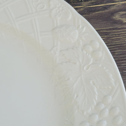 English Countryside White 12"Round Serving Platter