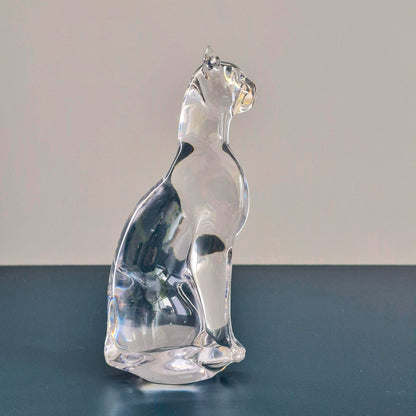 Silvestri Art Glass Sitting Cat Figurine
