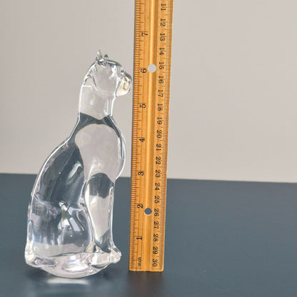 Silvestri Art Glass Sitting Cat Figurine