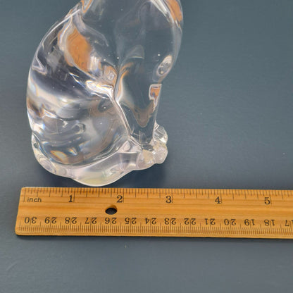 Silvestri Art Glass Sitting Cat Figurine