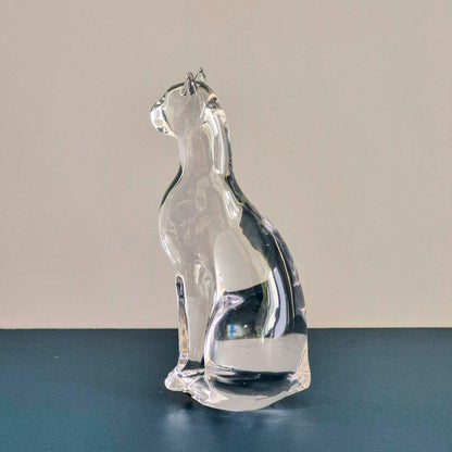 Silvestri Art Glass Sitting Cat Figurine