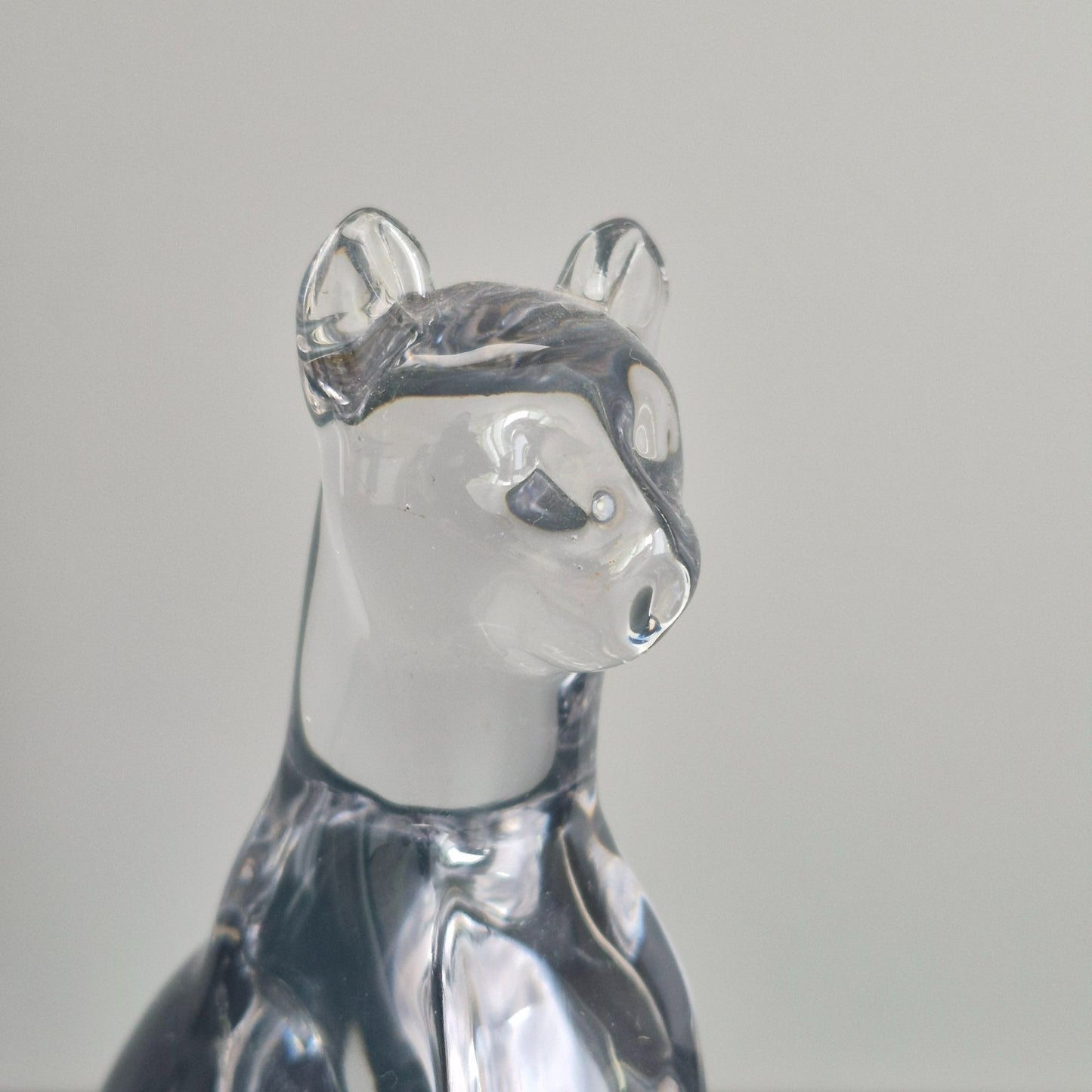 Silvestri Art Glass Sitting Cat Figurine