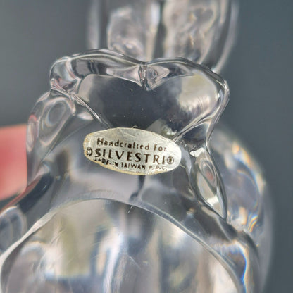 Silvestri Art Glass Sitting Cat Figurine