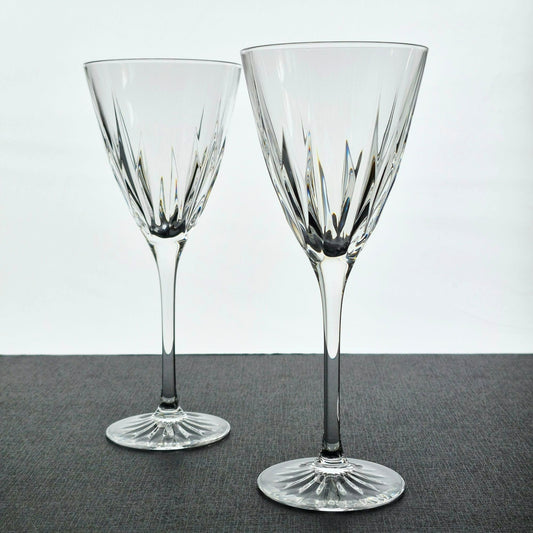 Mikasa "High Point" Crystal Goblet Set of 2, c.1999-2004 Japan