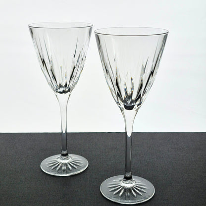 Mikasa "High Point" Crystal Goblet Set of 2, c.1999-2004 Japan