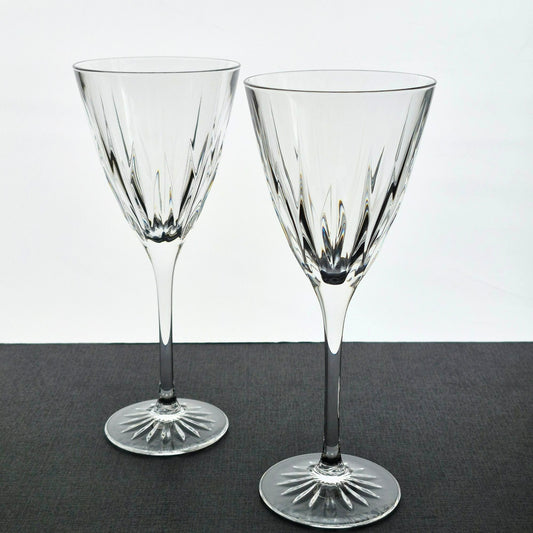 Mikasa "High Point" Crystal Goblet Set of 2, c.1999-2004 Japan