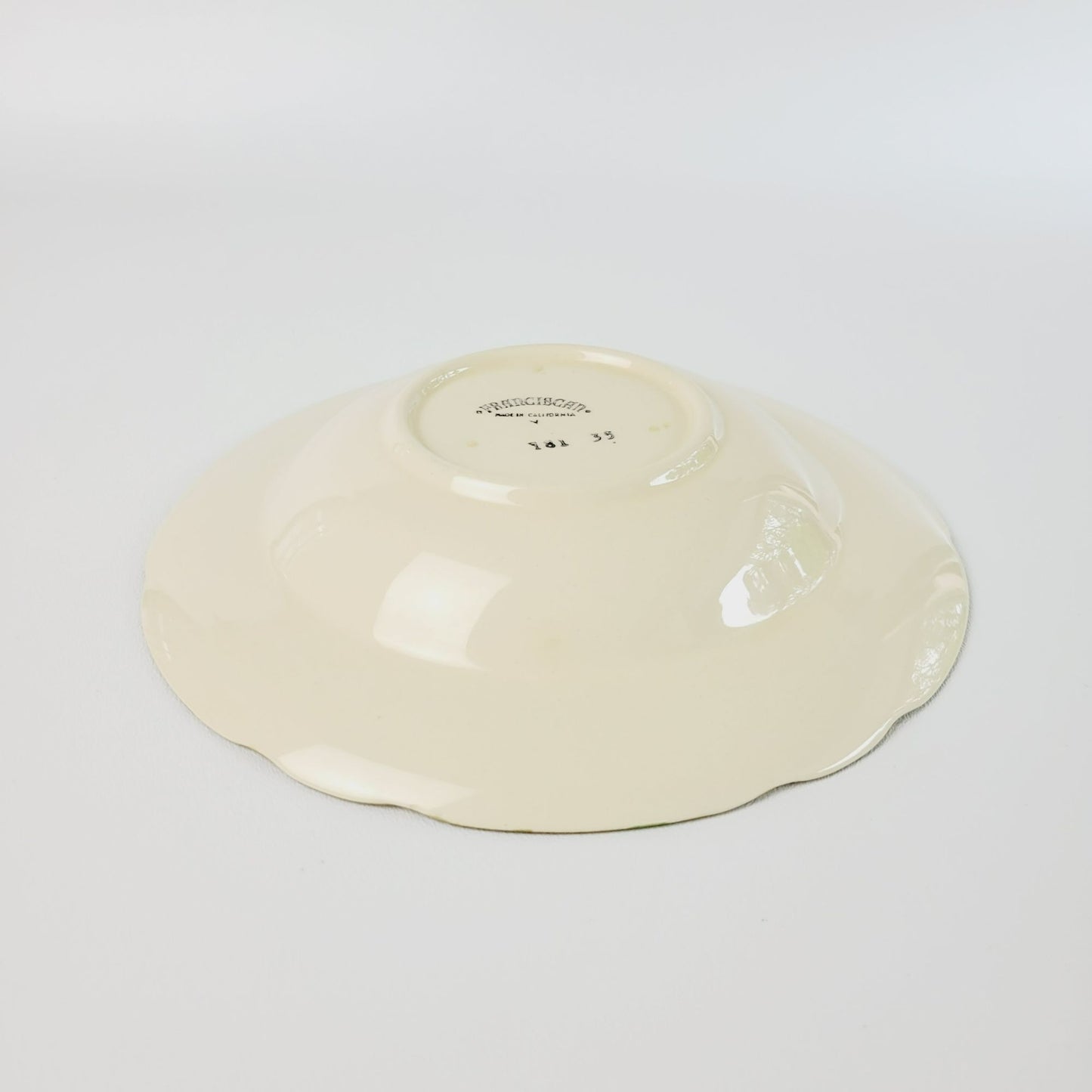 Franciscan Desert Rose Cereal Bowl c.1949-53 USA Back Stamp