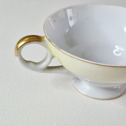 Vintage Tropical Flamingo Demitasse Cups & Saucer Set of 3, Made in Japan