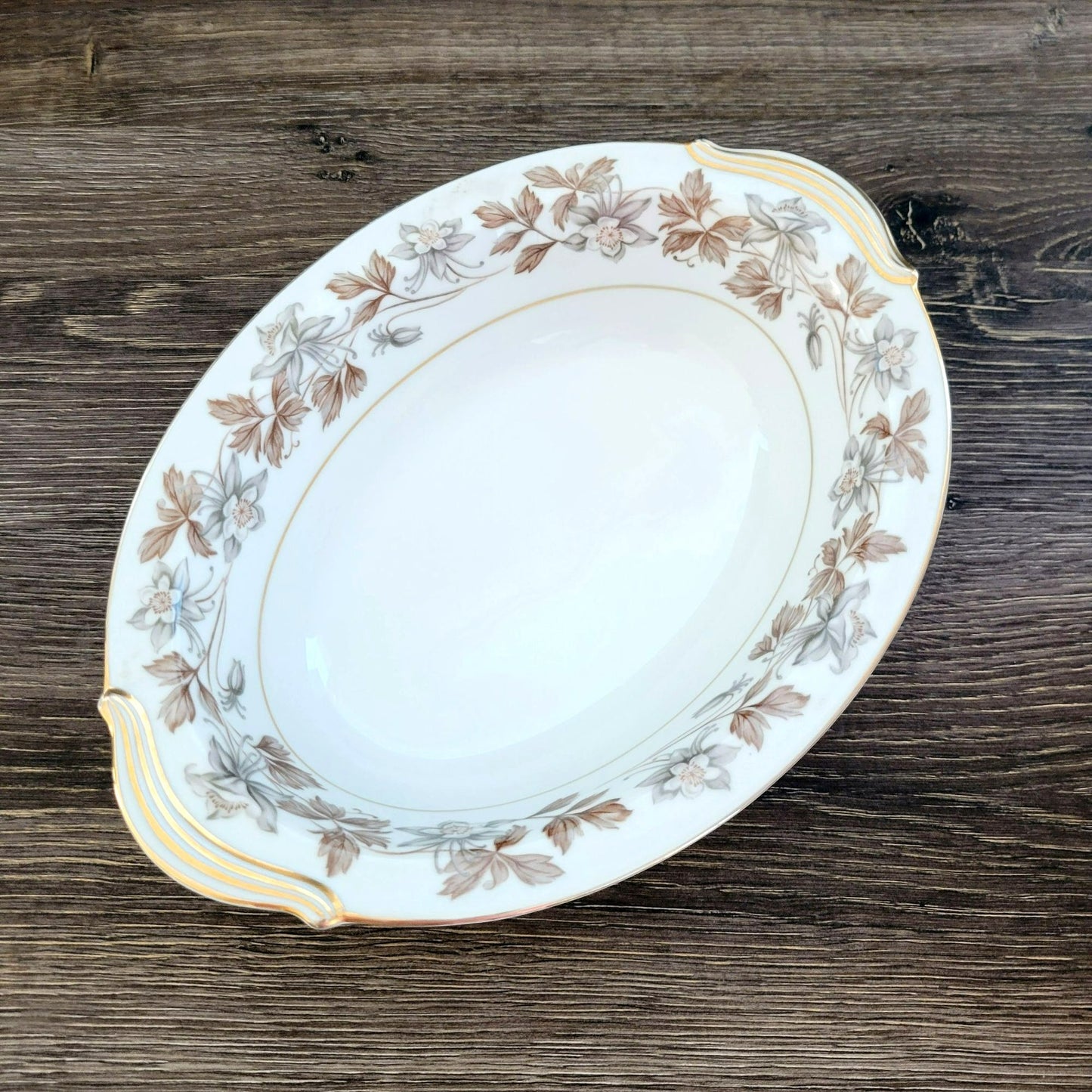 Noritake Allison Oval Serving Bowl, c.1950s Japan