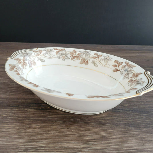 Noritake Allison Oval Serving Bowl, c.1950s Japan