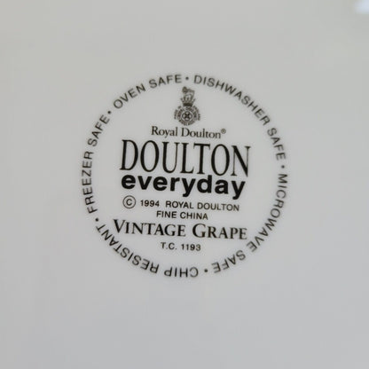 Royal Doulton Vintage Grape Dinner Plate, c.1990s England