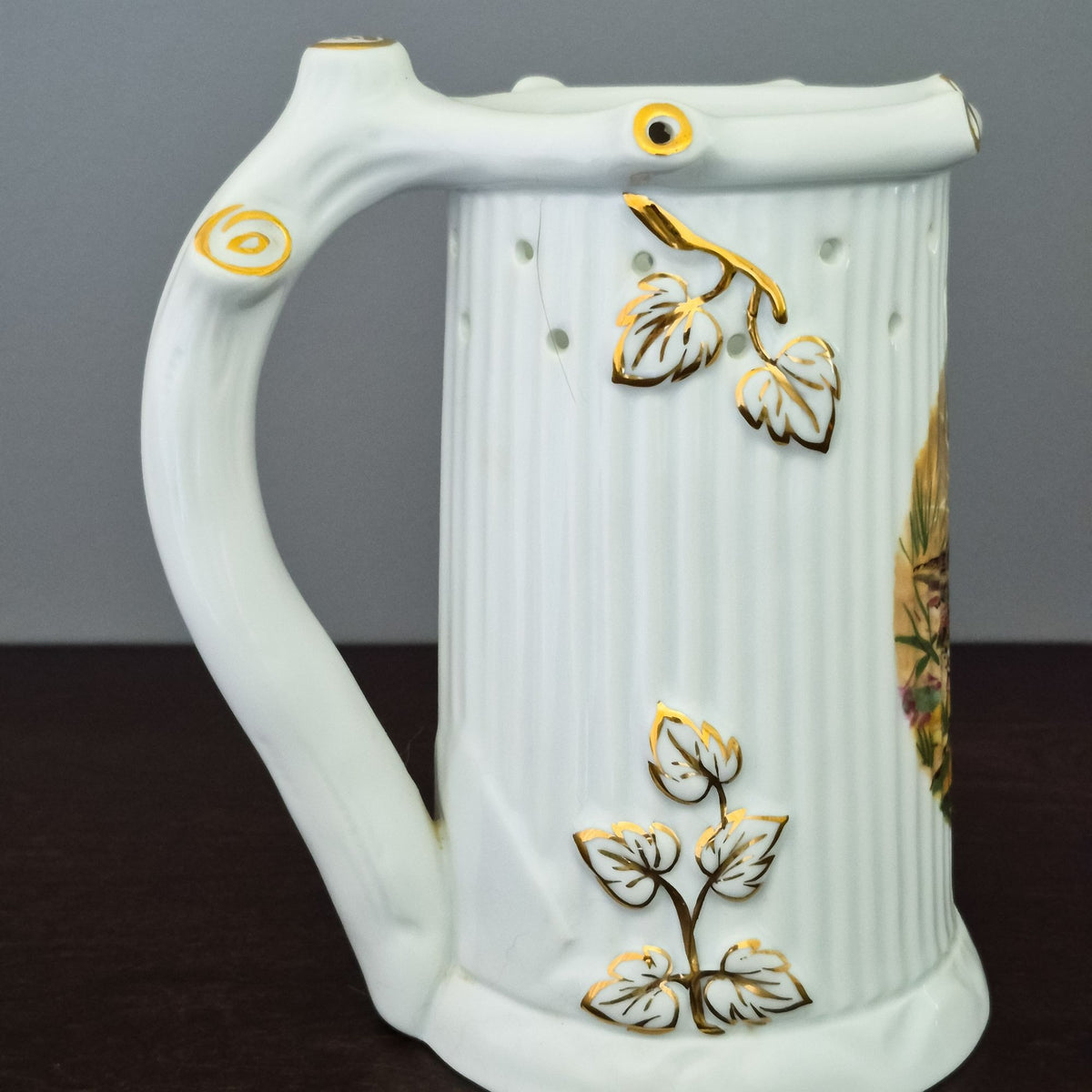 Vintage German Puzzle Beer Stein with Hidden Nude Lithophane