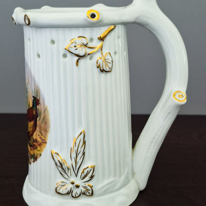 Vintage German Puzzle Beer Stein with Hidden Nude Lithophane