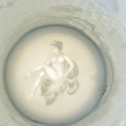 Vintage German Puzzle Beer Stein with Hidden Nude Lithophane