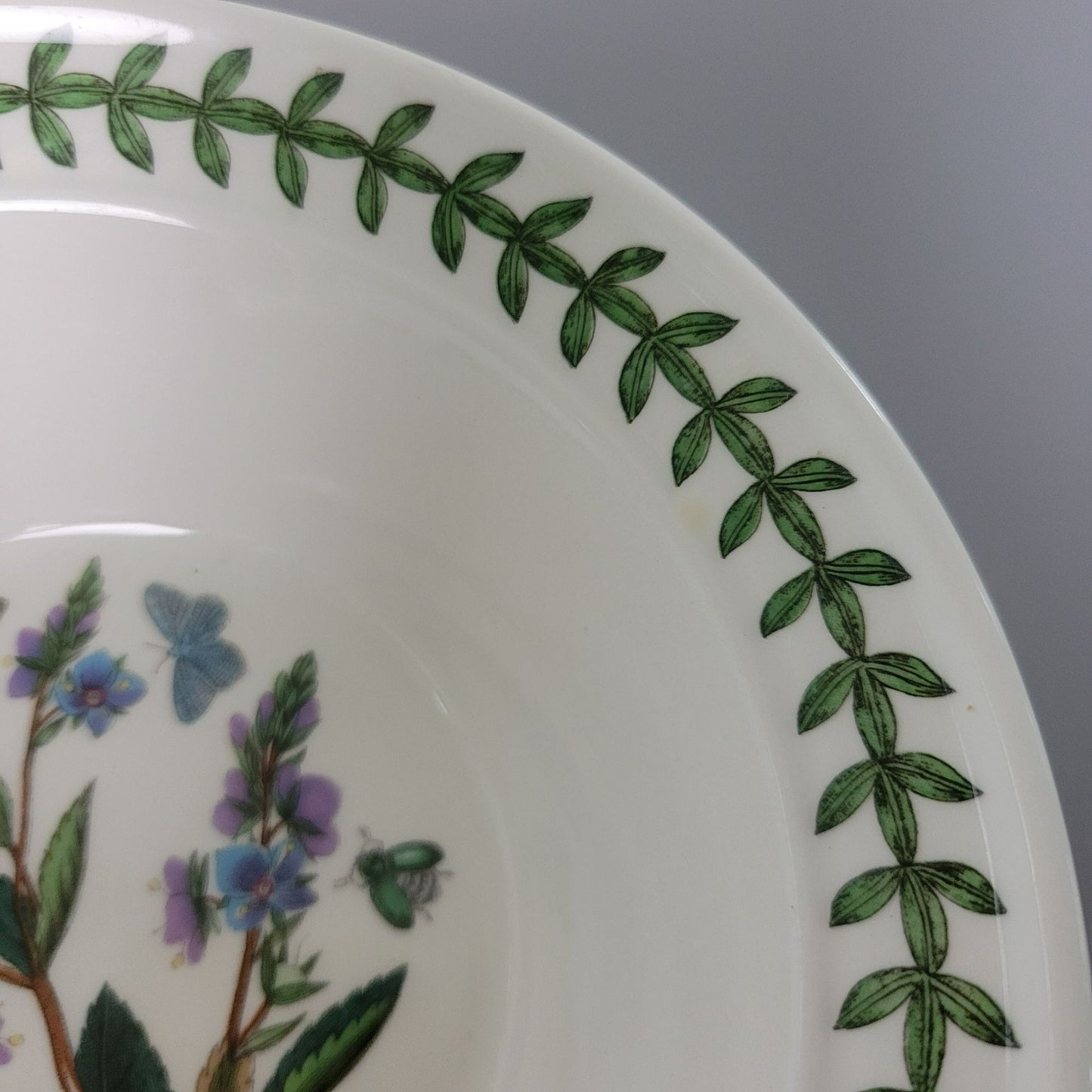 Portmeirion Botanic Garden Rim Cereal Bowl, Speedwell Pattern