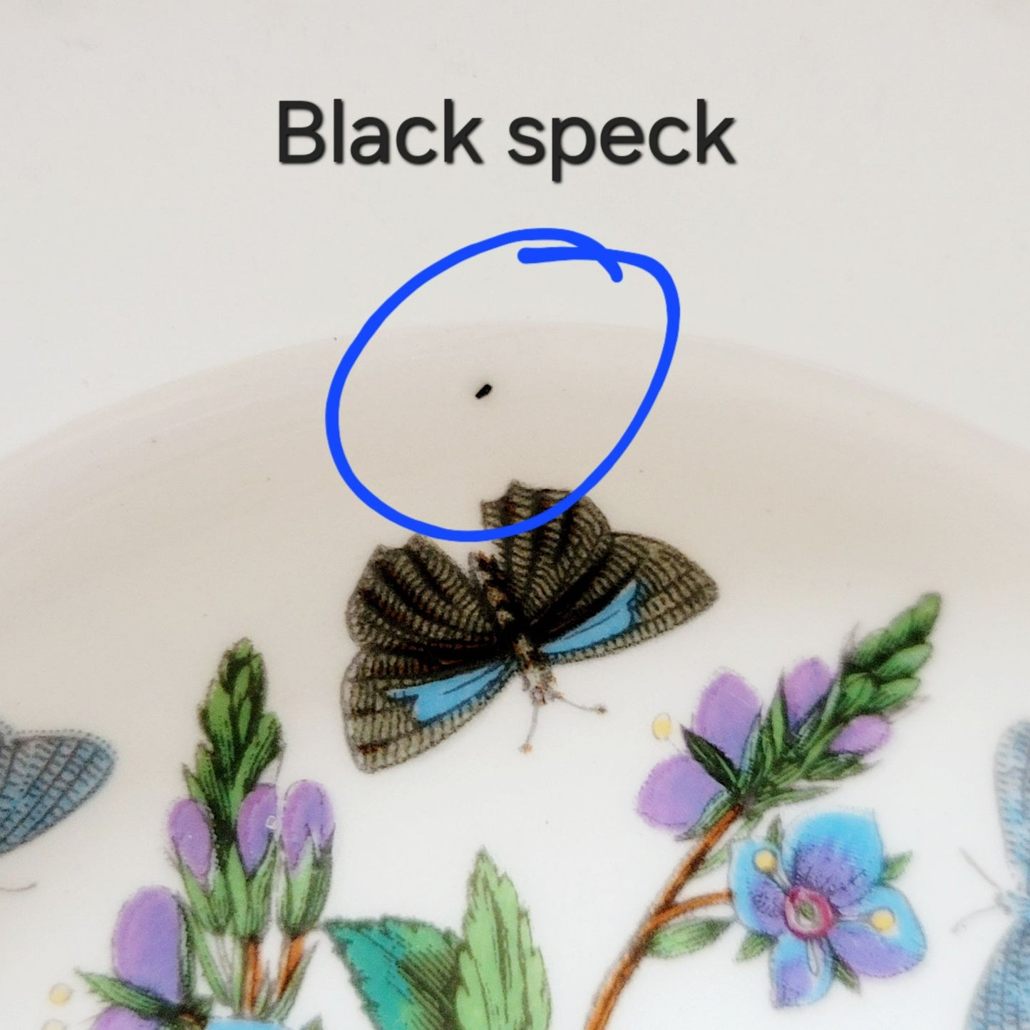Portmeirion Botanic Garden Rim Cereal Bowl, Speedwell Pattern