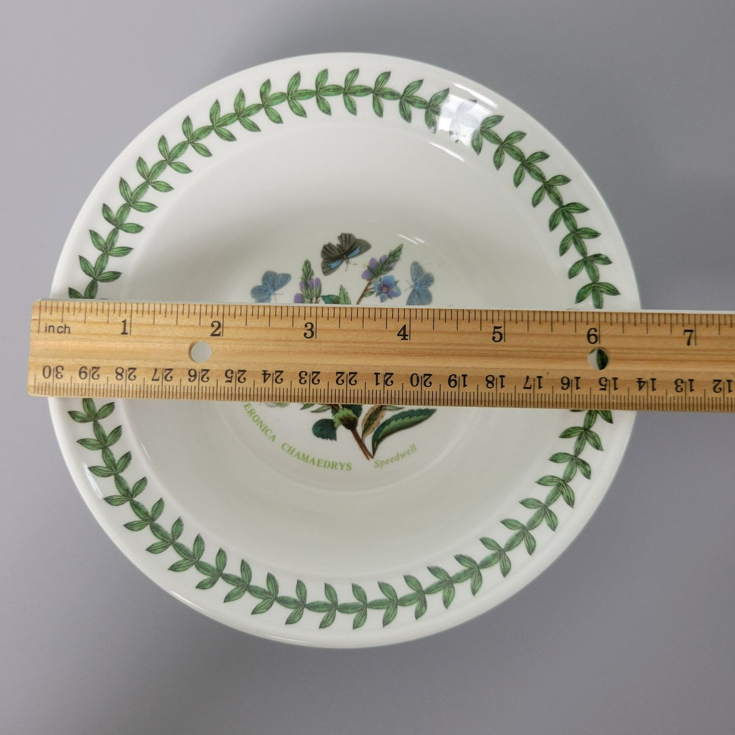 Portmeirion Botanic Garden Rim Cereal Bowl, Speedwell Pattern