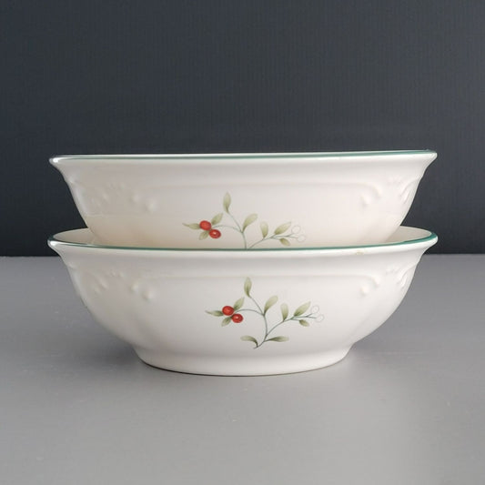 Pfaltzgraff Winterberry Cereal Bowls, Set of 2, Made in USA