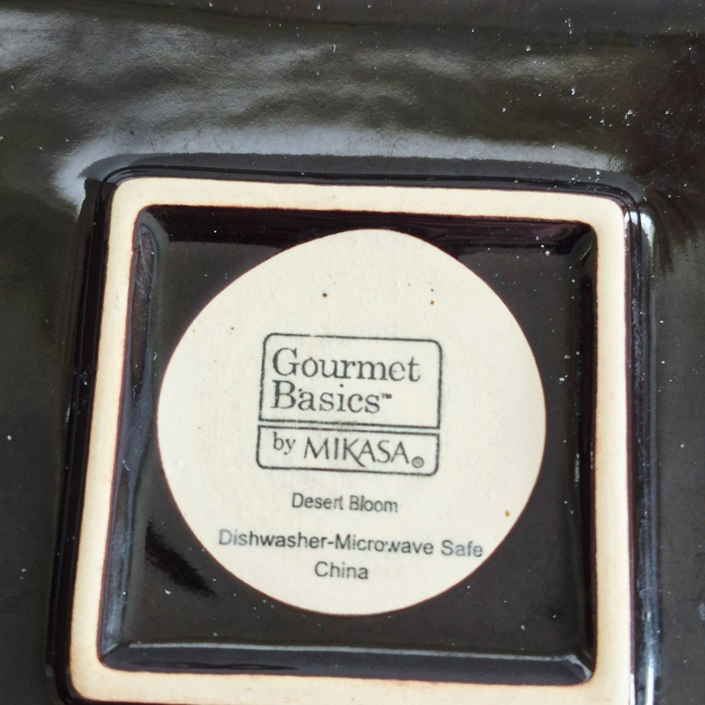 Mikasa "Desert Bloom" Square Salad Plate, c.2009-13