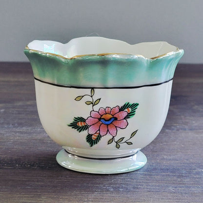Noritake Small Whimsical Bird Floral Bowl, Made in Japan