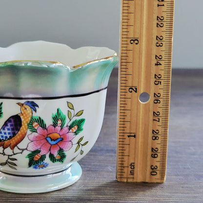 Noritake Small Whimsical Bird Floral Bowl, Made in Japan