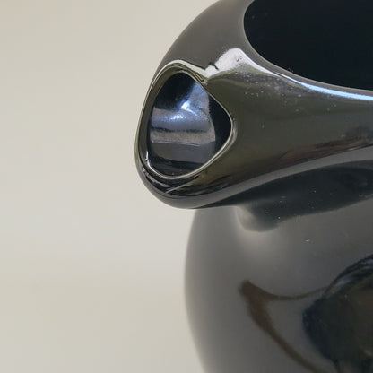 Black Art Deco Ceramic Water Pitcher