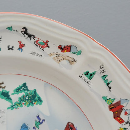 Farberware White Christmas Salad Plate, Set of 2