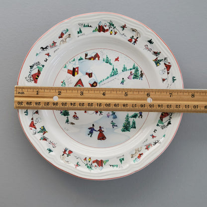 Farberware White Christmas Salad Plate, Set of 2