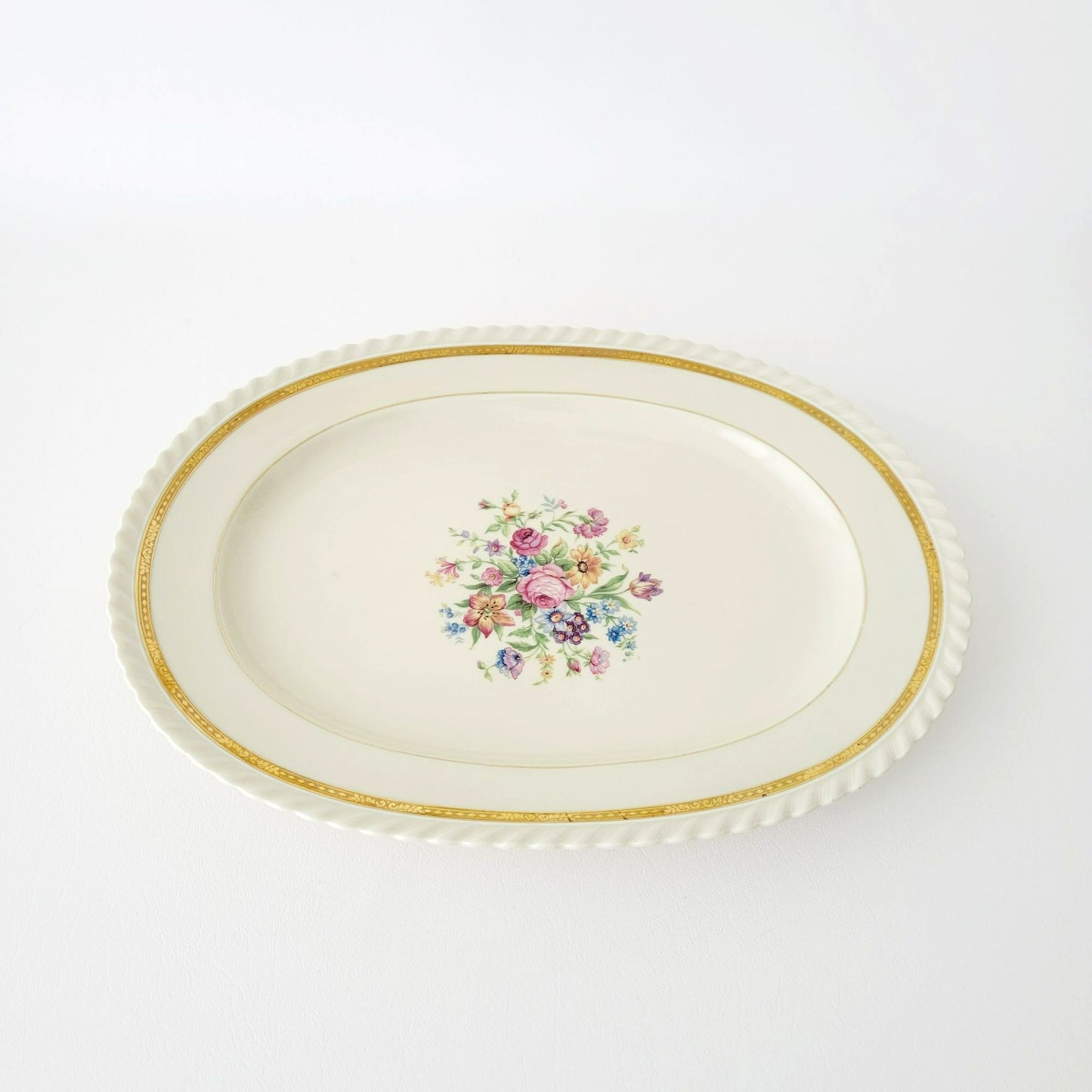 K&A Krautheim Oval Platter 15" La Marquise, Selb Bavaria Germany