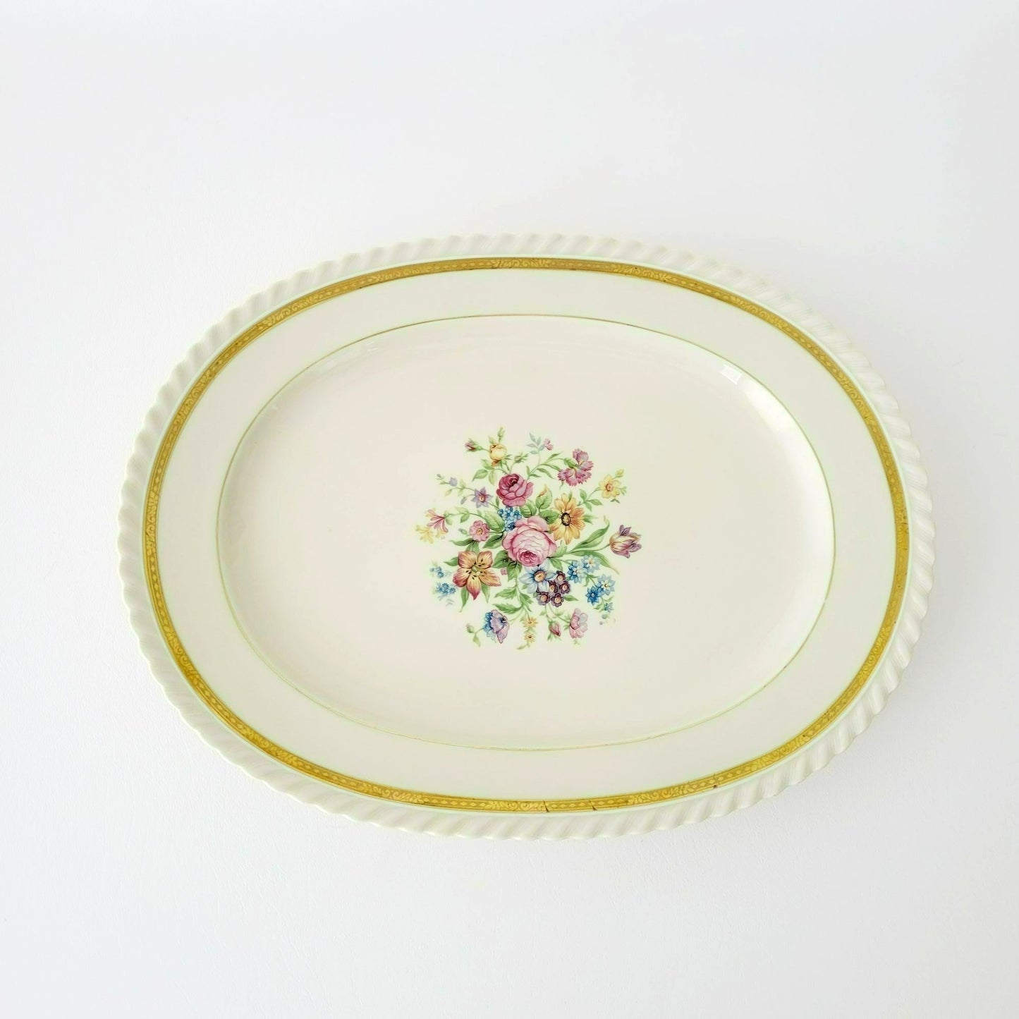 K&A Krautheim Oval Platter 15" La Marquise, Selb Bavaria Germany