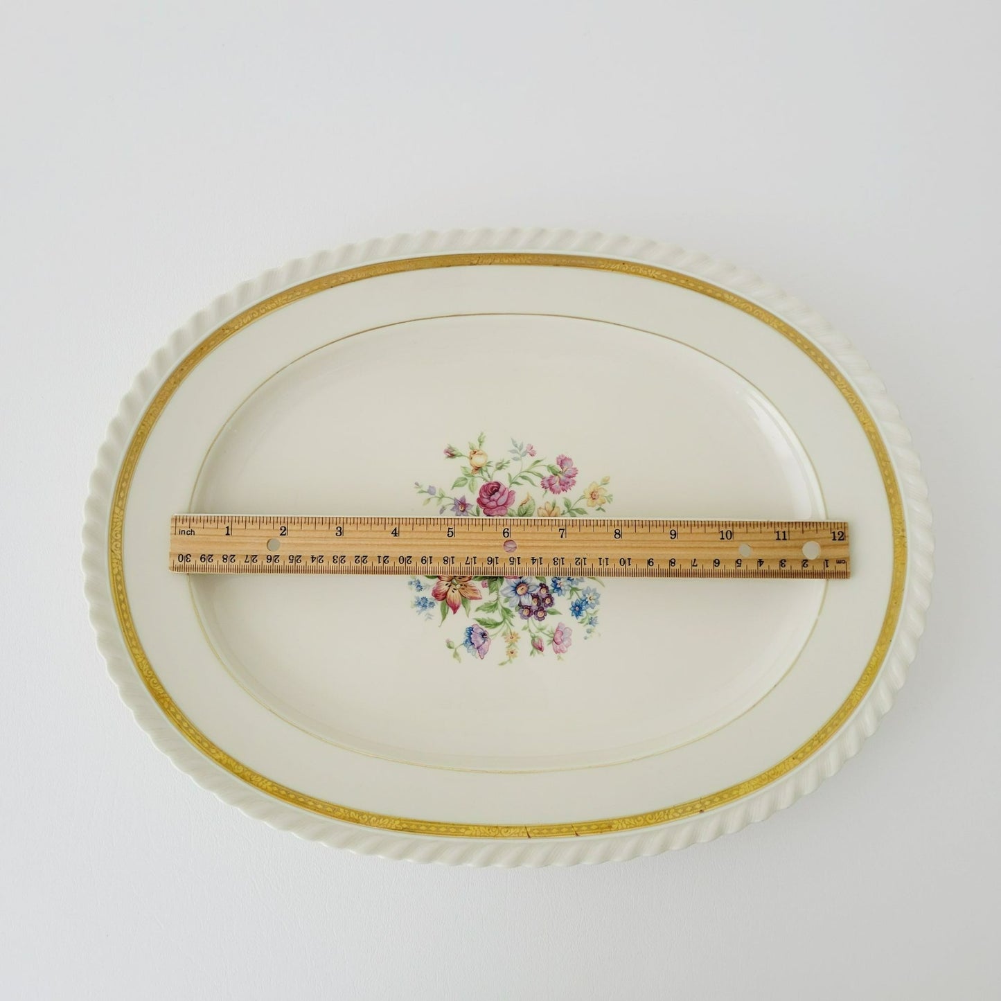 K&A Krautheim Oval Platter 15" La Marquise, Selb Bavaria Germany