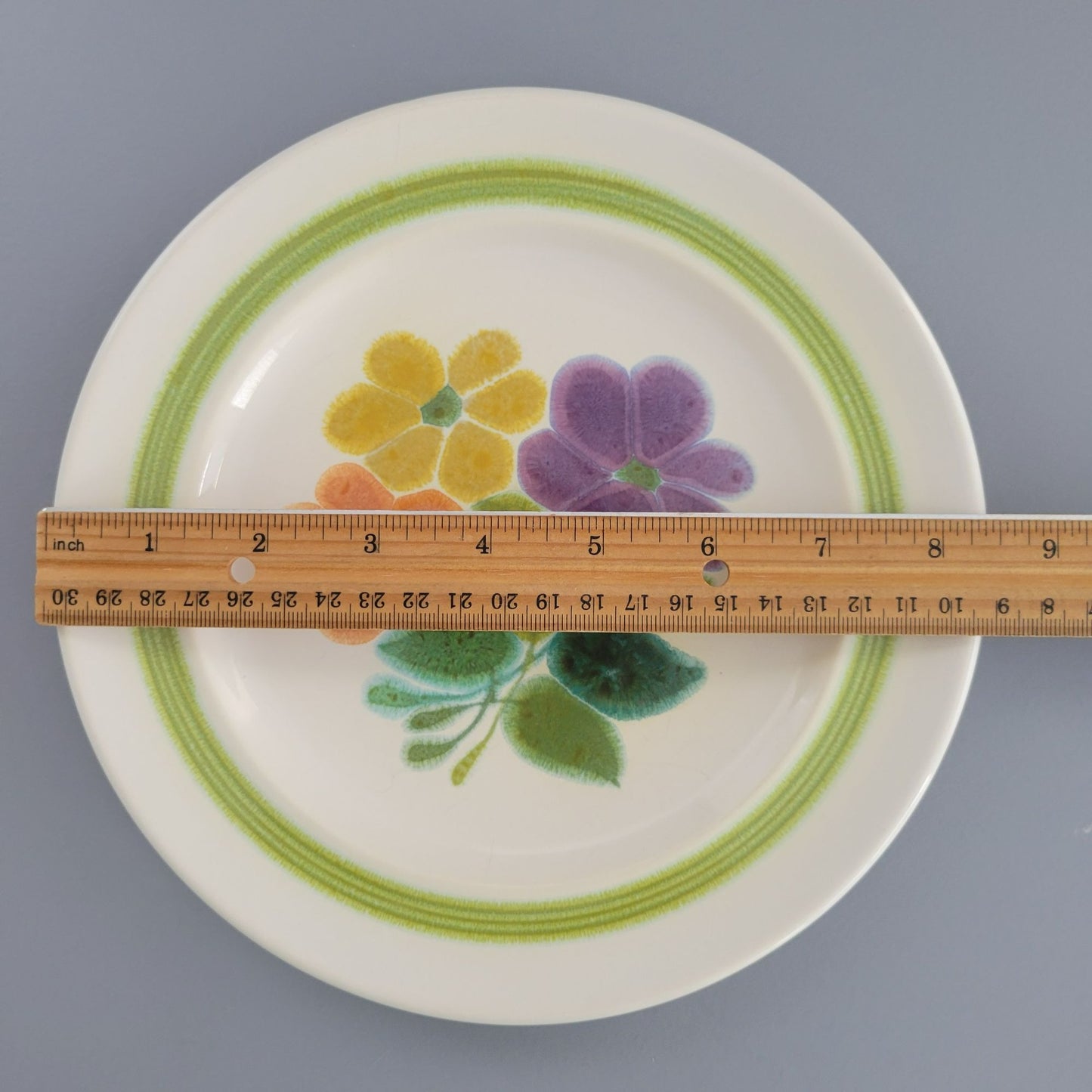 Franciscan Floral Salad Plate, Set of 2, c.1970s USA