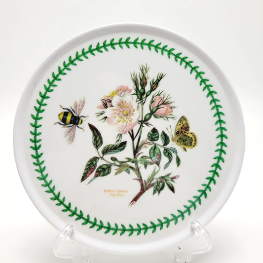 Portmeirion Botanic Garden Dog Rose Melamine Plastic 6" Round Trivet, Made in England